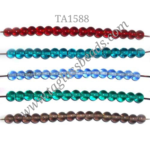 BASIC PLAIN GLASS BEADS