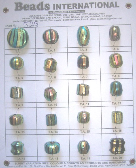 FURNACE MILLIFIORI GLASS BEADS