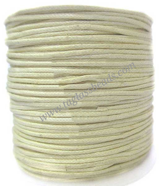 Cotton Wax Cord - Round Size 0.5 mm to 5.0 mm