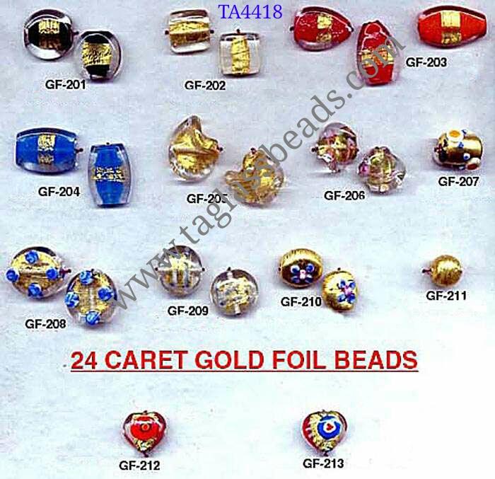 GOLD FOIL BEADS