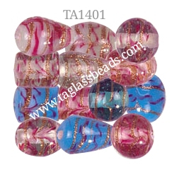 GOLD STONE GLASS BEADS