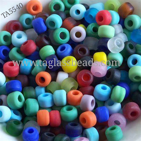 crow beads opiqe colour size 9 mm