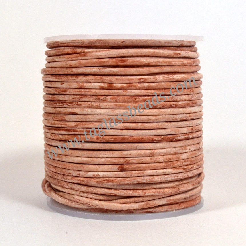 Leather Round New Double Tone Cords Size 0.5 mm to 5.0 mm