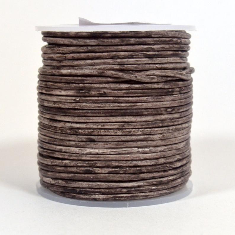 Leather Round New Double Tone Cords Size 0.5 mm to 5.0 mm