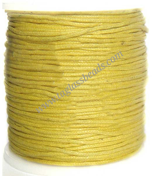 Cotton Wax Cord - Round Size 0.5 mm to 5.0 mm